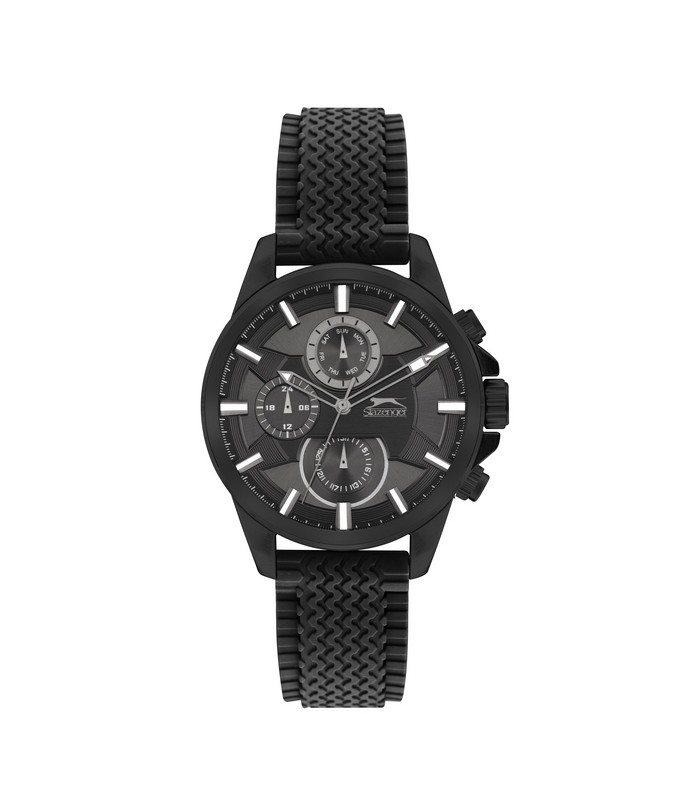 SLAZENGER Gents Black Silicone Strap SL.09.2088.2.04 SLAZENGER